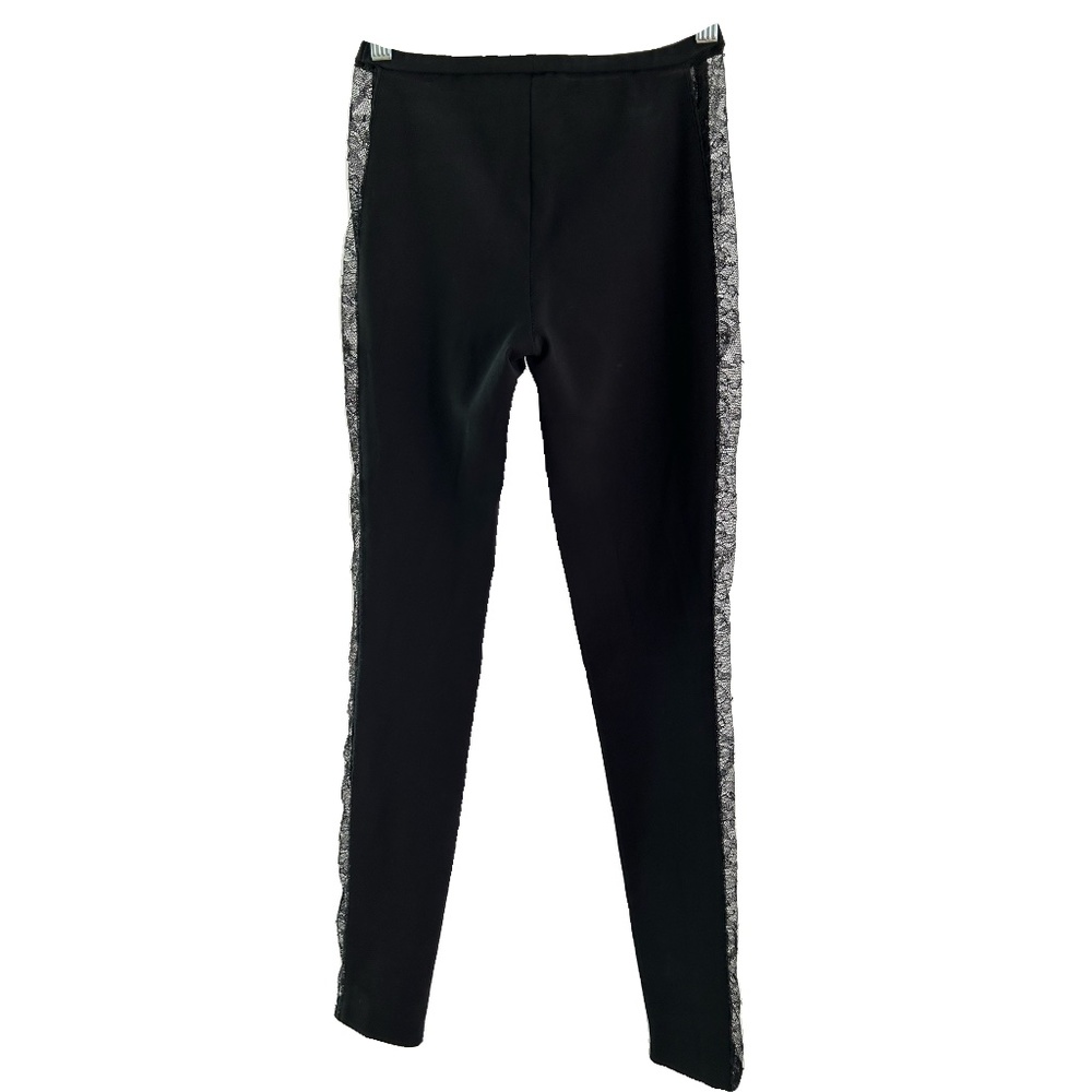 Emilio Pucci Black Lace Up Leggings